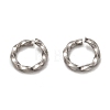 304 Stainless Steel Twisted Jump Rings STAS-H129-11P-1