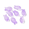 Transparent Spray Painted Glass Beads X1-GLAA-I050-10B-1