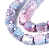 Anti-Tarnish Electroplate Glass Beads Strands EGLA-N027-03A-03-3