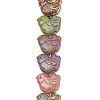 Baking Paint Glass Beads Strands GLAA-F133-05-1