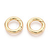 Brass Spring Gate Rings KK-T078-20G-03-1