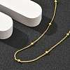 Brass Satellite Chains  Necklaces for Women NJEW-D302-27G-3