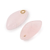 Natural Rose Quartz Pendants STAS-P380-80G-02-2