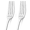 Globleland 1 Set 2Pcs 304 Stainless Steel Fork AJEW-GL0001-19-060-1