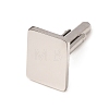 Rectangle 201 Stainless Steel Swank Cuff Links SA-CBAE2BD-01P-B-1
