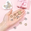 20Pcs 2 Colors Alloy Rhinestone Pendants FIND-YW0011-37-3