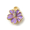 Alloy Enamel with Rhinestone Charms ENAM-G219-01H-1