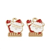 Christmas Themes Alloy Enamel Pendants ENAM-Z023-01G-02-1