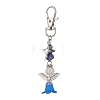 Angle Acrylic & Alloy Pendant Decorations HJEW-MZ00084-04-1