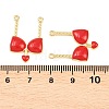 Brass Enamel Pendants KK-B167-03G-01-3