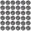 50Pcs Resin Rhinestone Beads RESI-PA0001-45A-7