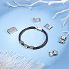   4 Sets 4 Style Rack Plating Alloy Rectangle Magnetic Clasps FIND-PH0003-57-6