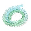 Transparent Painted Glass Beads Strands DGLA-A034-T8mm-A16-5