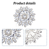 Iron Rhinestone & Glass Cabochons FIND-WH0366-419A-4