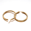 Ring 304 Stainless Steel Hoop Earrings LS-EJEW-L142-008-1