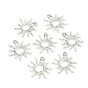 Tibetan Style Alloy Sun Pendants X-TIBEP-M020-09AS-1