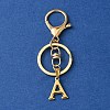304 Stainless Steel Initial Letter Charm Keychains KEYC-YW00005-01-1