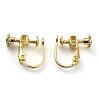 Brass Clip-on Earring Findings KK-Z007-22G-2