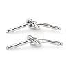 201 Stainless Steel Connector Charms STAS-Z057-19P-1