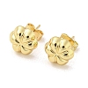 Flower Rack Plating Brass Stud Earrings EJEW-F331-29G-1