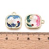 Alloy Enamel Pendants ENAM-N069-17KCG-3