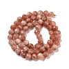 Natural Gold Sunstone Beads Strands G-B088-C21-06-3