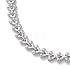 304 Stainless Steel Cobs Chain Necklace for Men Women STAS-B039-11P-2