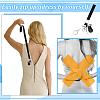 2Pcs Alloy & 304 Stainless Steel Clasps & ABS Plastic Pearl Beaded Zipper Helpers HJEW-PH02480-5