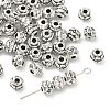 Tibetan Style Alloy Flower Spacer Beads X-TIBEB-O004-74-4