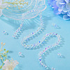 1 Strand Electroplate Transparent Glass Beads Strands EGLA-TADJ0001-15G-6