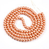 Baking Painted Pearlized Glass Pearl Round Bead Strands HY-Q003-6mm-36-A-2