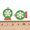 Christmas Alloy Enamel Pendants ENAM-I081-01KCG-06-3
