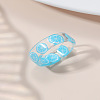 Summer Transparent Resin Fruit Pattern Finger Rings for Women WGF91BA-14-1