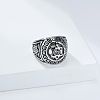 Vintage 304 Stainless Steel Thumb Finger Rings for Men WG07F13-01-2