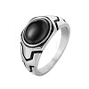 316L Surgical Stainless Steel and Resin Finger Rings for Men FS-WG3E90C-20-2