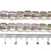 Electroplate Glass Beads Strands EGLA-D030-19P-4