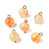 Alloy Glass Pendants GLAA-P080-04G-09-1