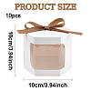 10Pcs Hexagon Kraft Paper Cake Boxes with Visual Window and Ribbon CON-YW0001-88A-3