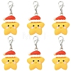 10Pcs Resin Pendant Decorations HJEW-YW00373-1