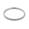 304 Stainless Steel Micro Pave Clear Cubic Zirconia Finger Rings RJEW-B068-01C-P-2