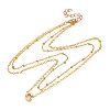 Bohemian Style Stainless Steel Double Layer Initial Pendant Necklaces FS-WGDC616-07-1