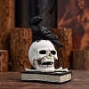 Resin Skull with Bird Figurines PW-WG32223-04-1