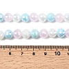Electroplate Glass Beads Strands EGLA-D300-06-8mm-18-5