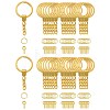 10Pcs Iron Split Key Rings IFIN-YW0003-37G-1