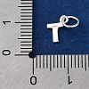 925 Sterling Silver Letter Charms STER-C012-01S-T-3
