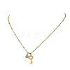 2Pcs 2 Styles 304 Stainless Steel Pendant Satellite Chain Necklaces NJEW-JN06495-01-3