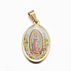 Ion Plating(IP) 304 Stainless Steel Lady of Guadalupe Pendants X-STAS-H356-32G-1
