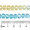 Transparent Painted Glass Beads Strands X1-DGLA-A034-T6mm-A13-3
