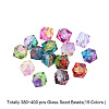 Two Tone Transparent Spray Painted Acrylic Beads ACRP-YW0001-03-8mm-3