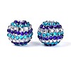 Acrylic with Resin Rhinestone Beads OACR-T030-21M-2